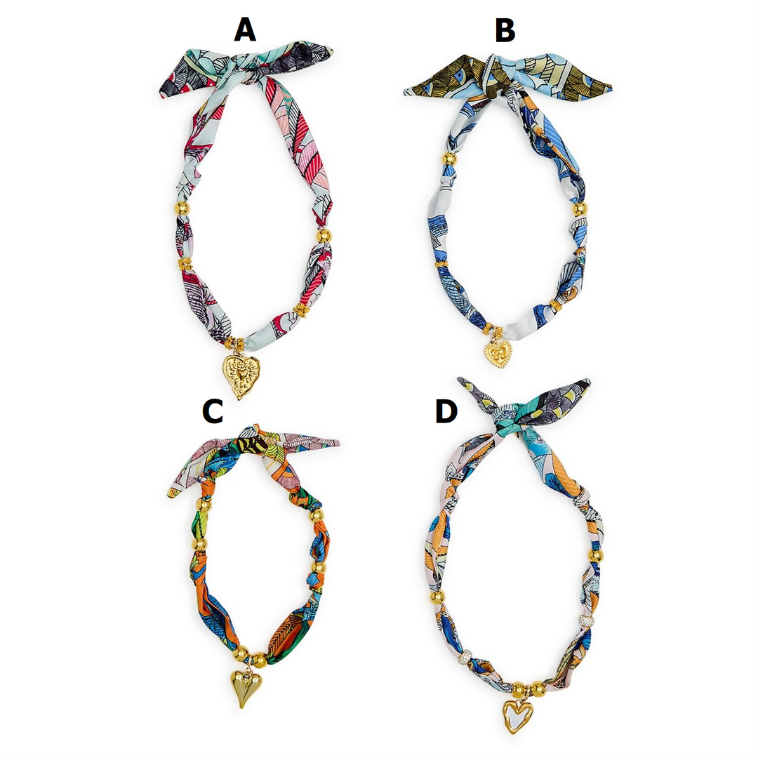 Tied to You Adjustable Scarf Necklace