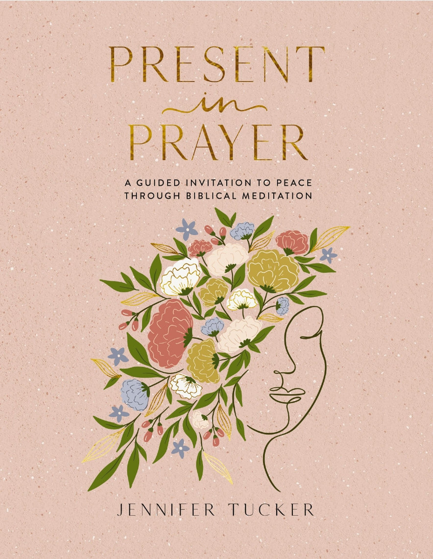 Present in Prayer book cover with floral design and woman's profile.