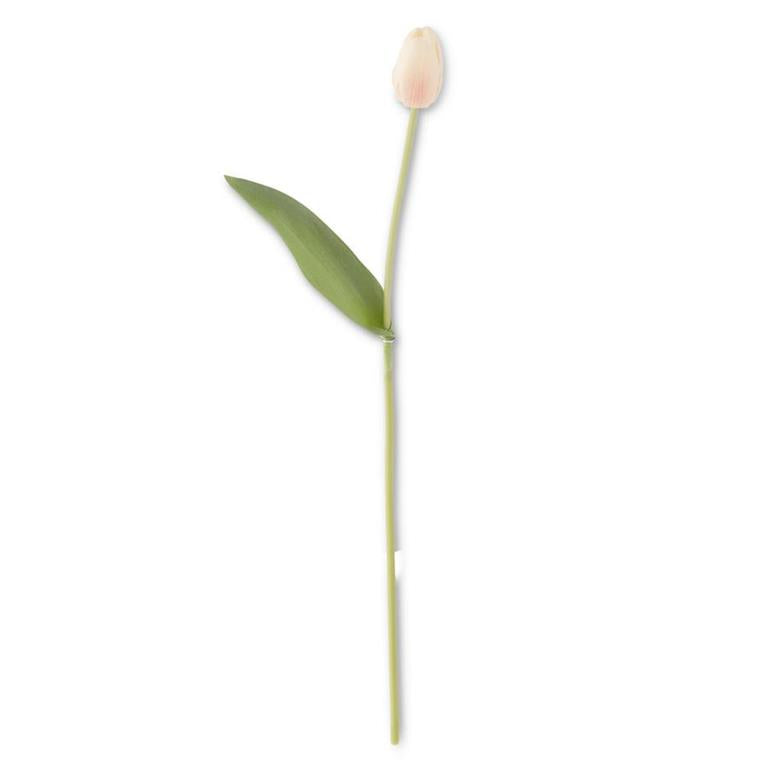 Single tulip stem in silk-like polyester with real-touch finish