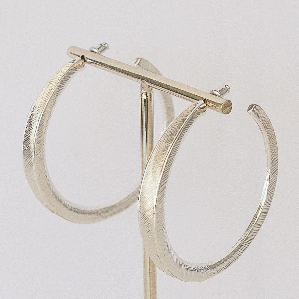 Layla Brushed Hoop 2"