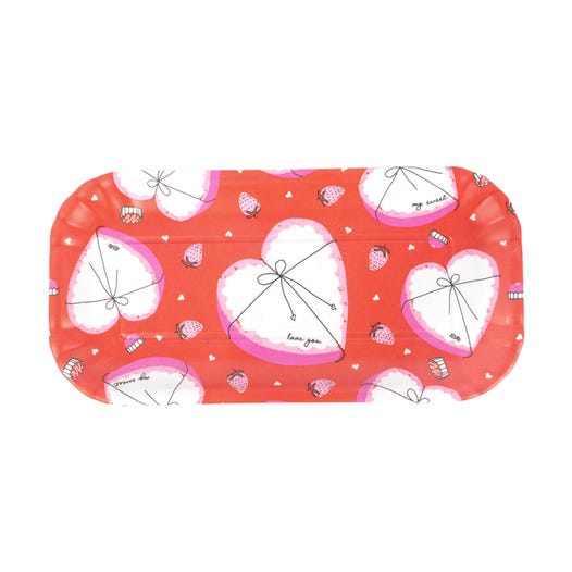 Valentine Paper tray in melamine with a white finish.