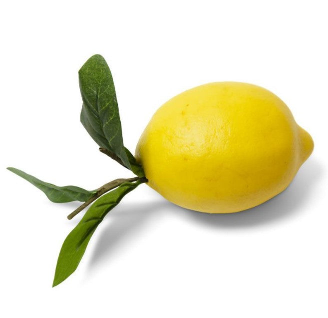 4.5" Lemon With Foliage