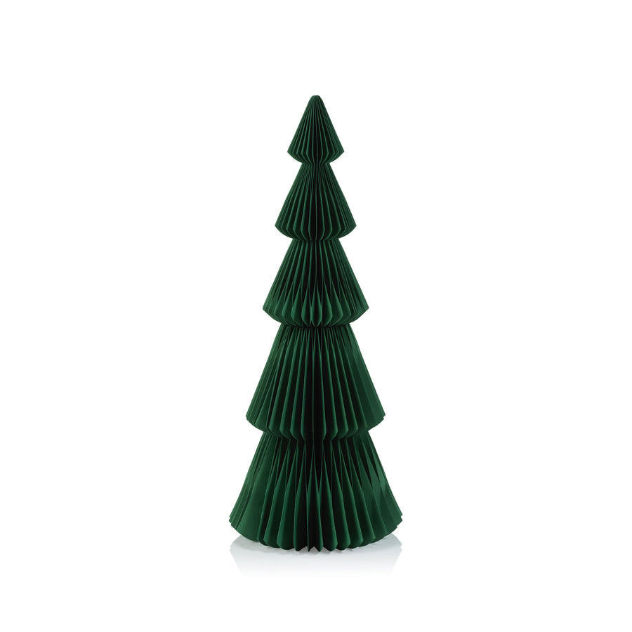 36-inch Wish Paper Deco Alpina Tree in white with a natural tree silhouette and textured paper finish.