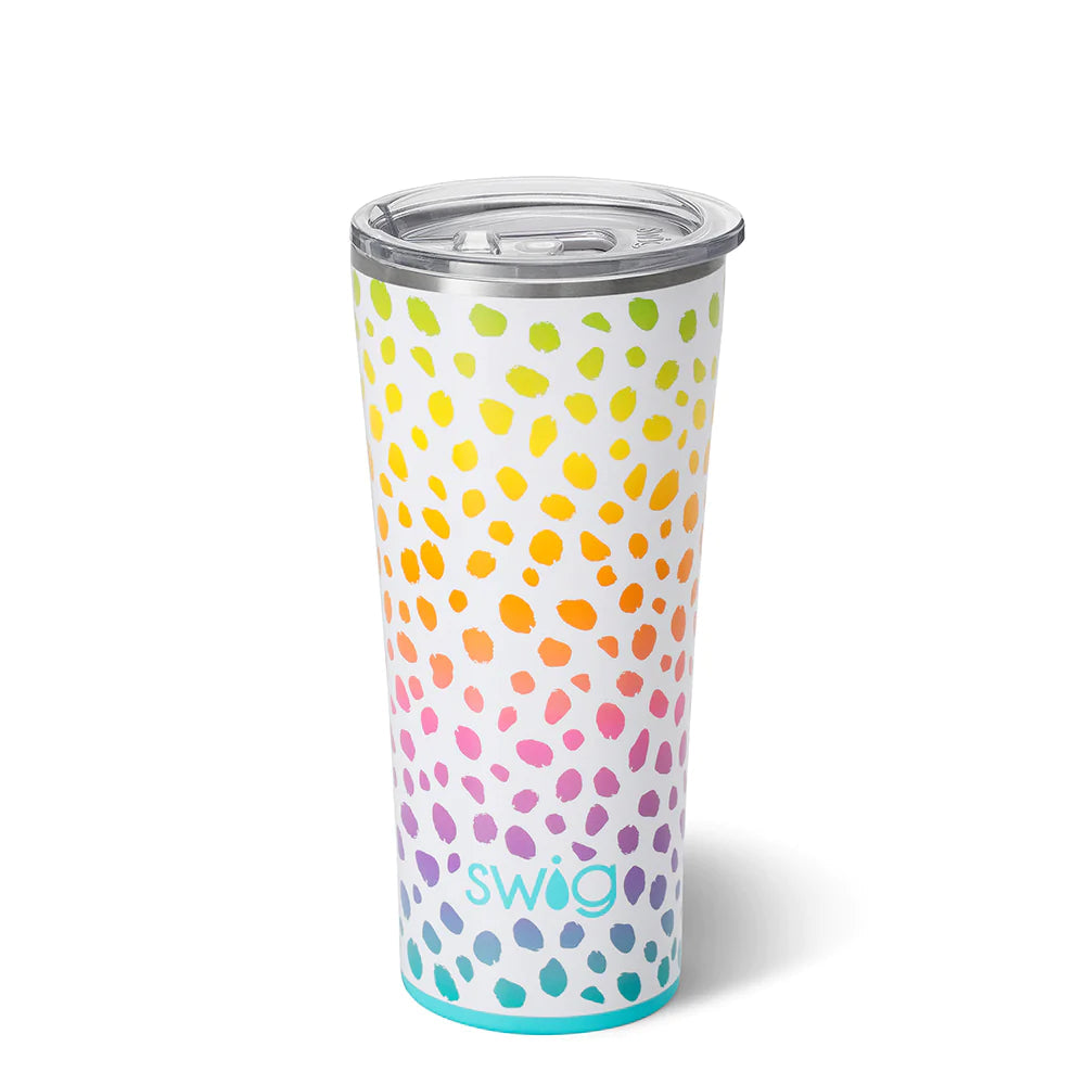 Matte black 22oz stainless steel tumbler with silicone base and large lid