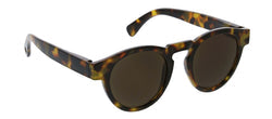 Nantucket Reading Sun sunglasses with recycled polycarbonate frames in a light neutral tone and clear aspheric lenses.