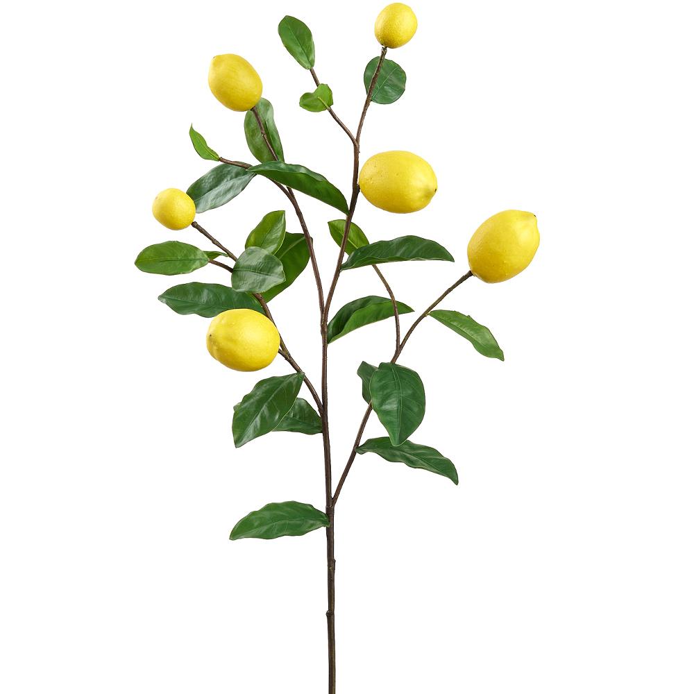 38-inch lemon spray yellow wall clock with foam plastic face.