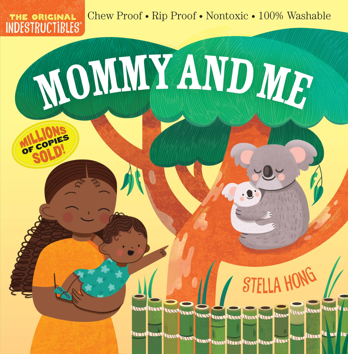 Indestructible toddler book with bright illustrations on a durable waterproof cover.