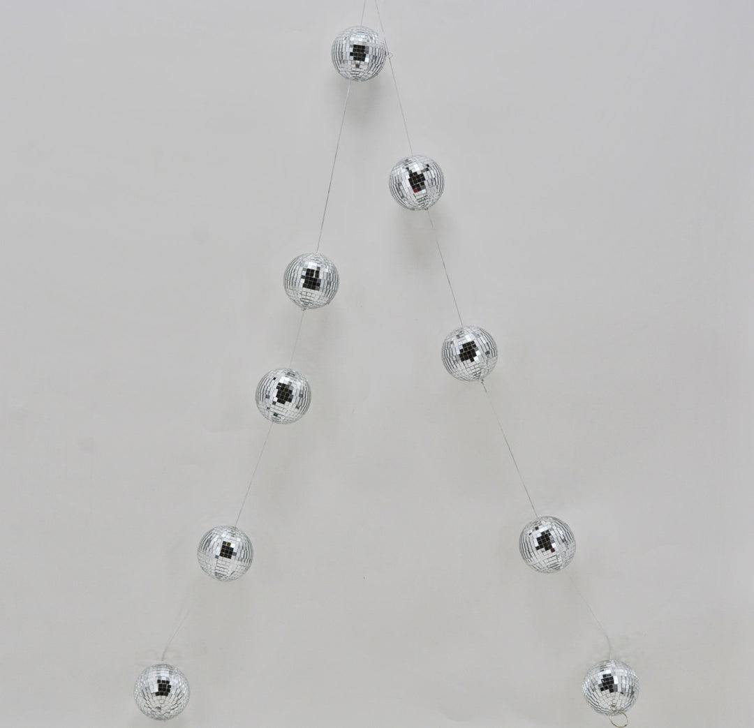 Christmas Ornament Garland Silver