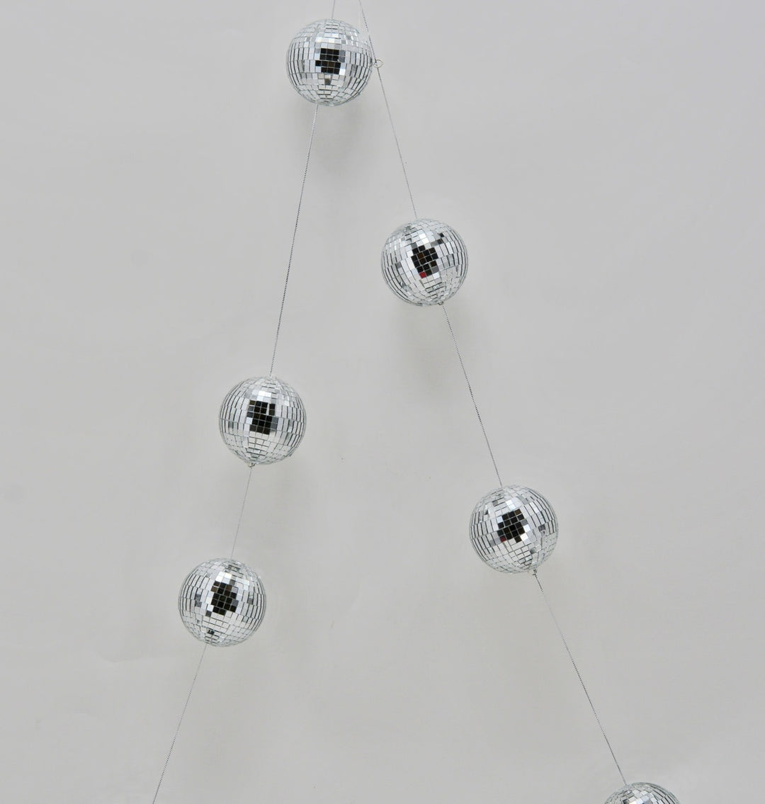 Christmas Ornament Garland Silver