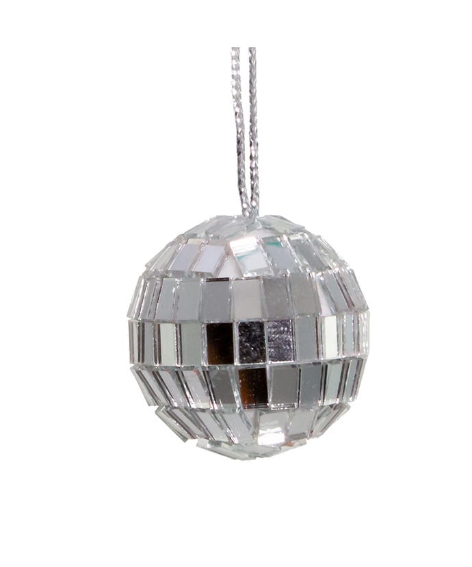 1.25" Petite Treasures Mirrored Disco Ball Glass Ornament - Sold as a Set
