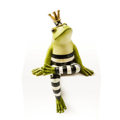 Hand-painted resin Fergal Ledge Sitter figurine with a whimsical silhouette and varied colors.