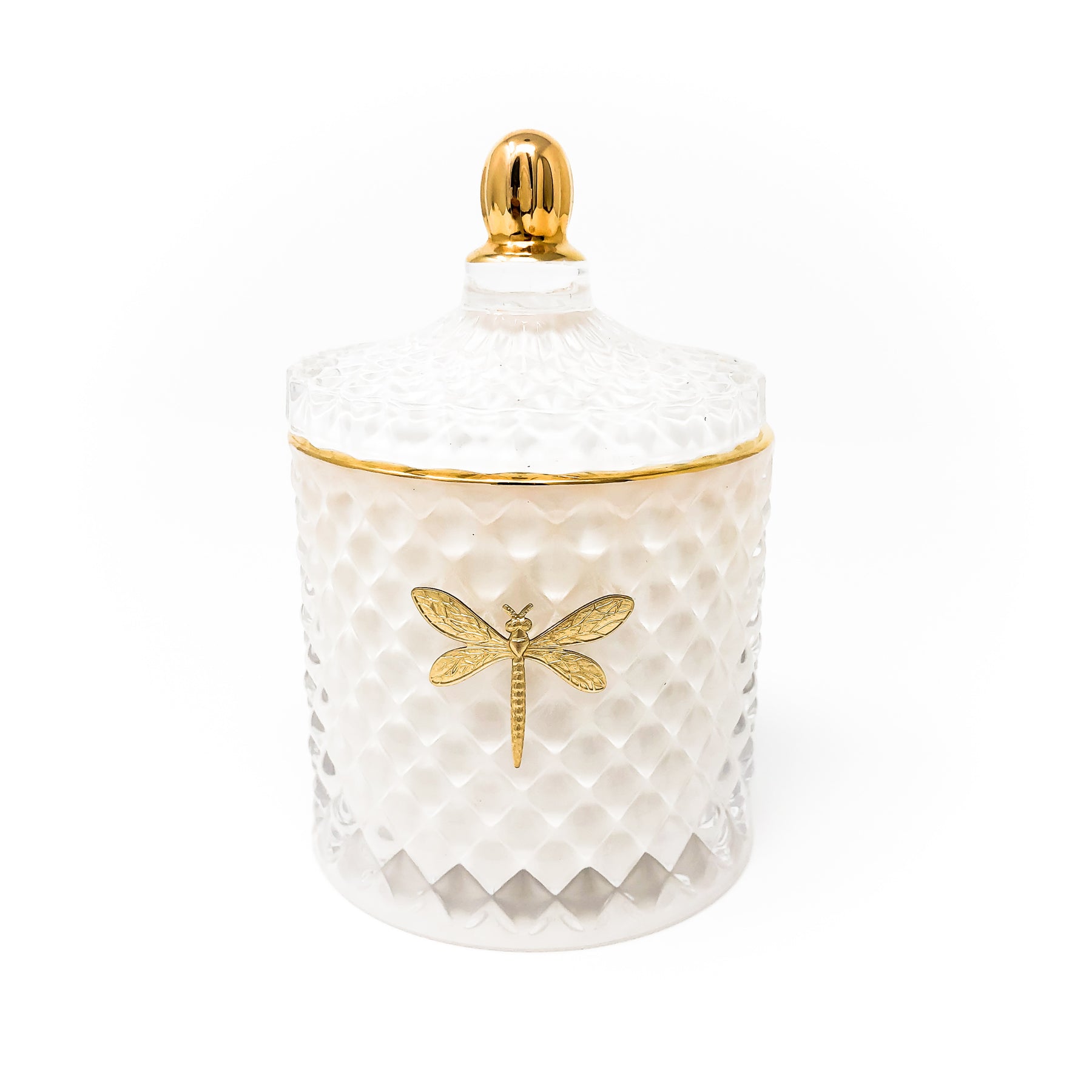 8 oz Bella candle in a cylindrical glass jar with lid