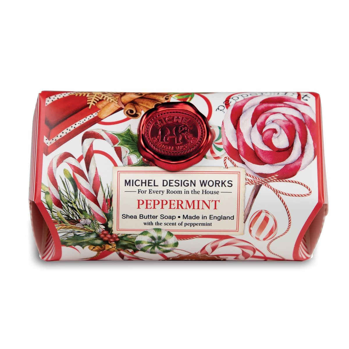 Large rectangular bath soap bar in peppermint green with subtle speckled texture