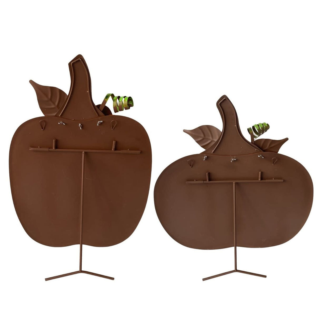 Large Ribbon Pumpkins Orange - Sold Individually