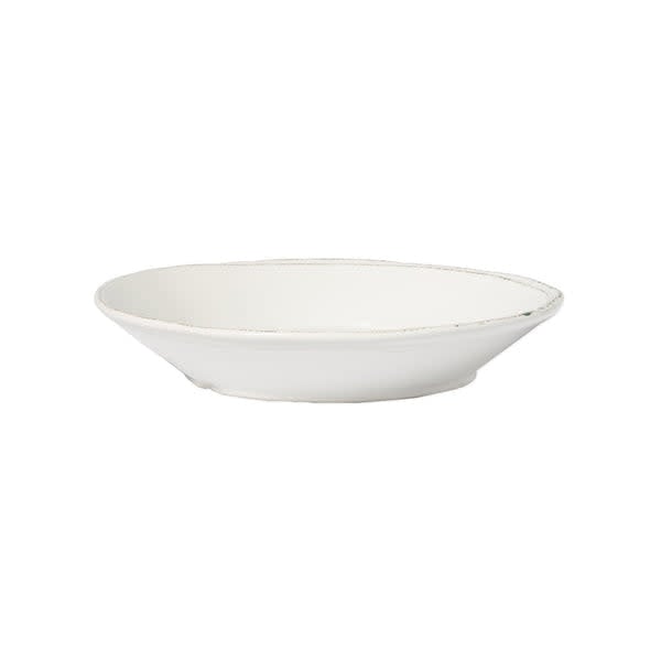 Lastra Holiday pasta bowl in rustic Italian stoneware with decorative handles