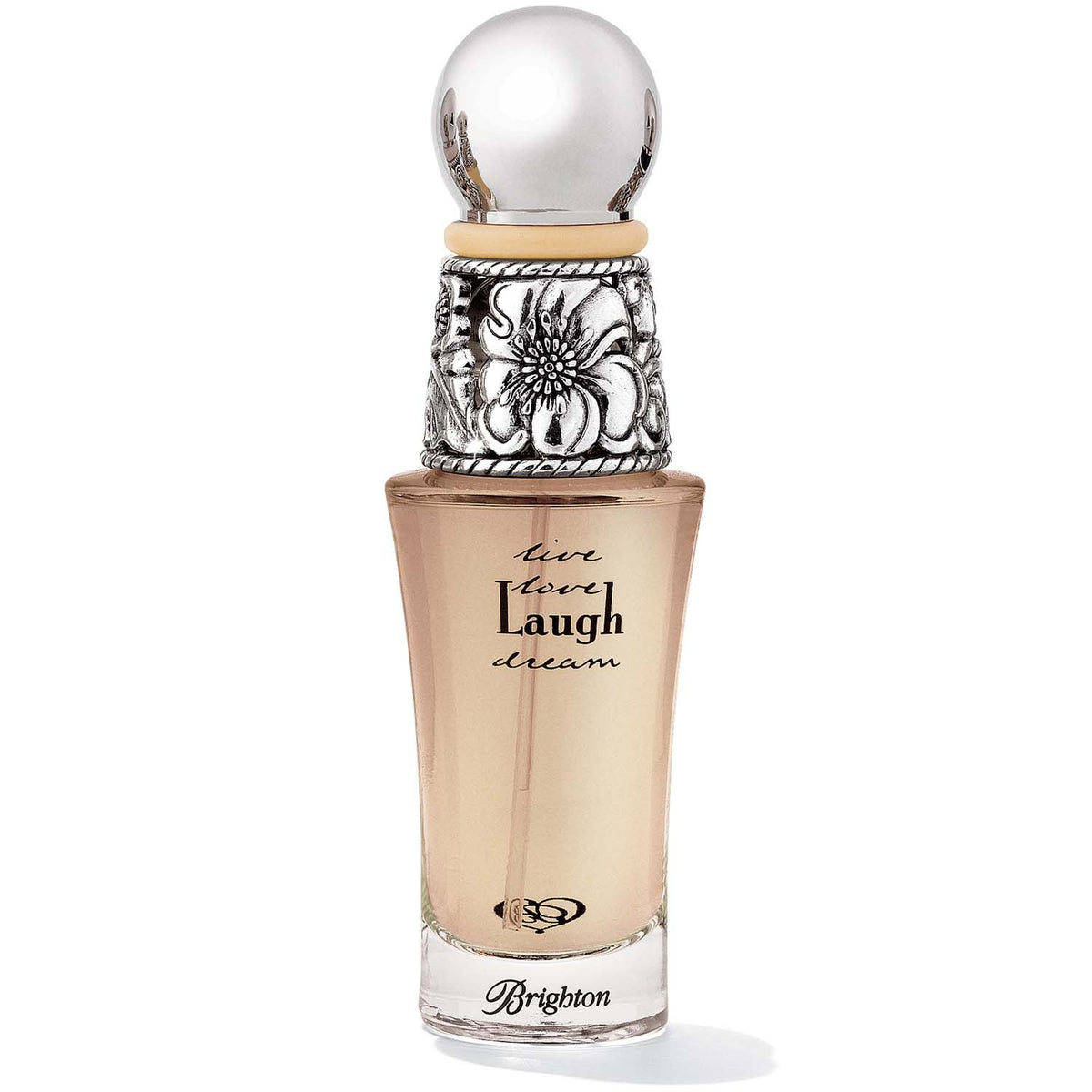 Yellow Laugh Eau De Parfum bottle with a playful smile face on the label.