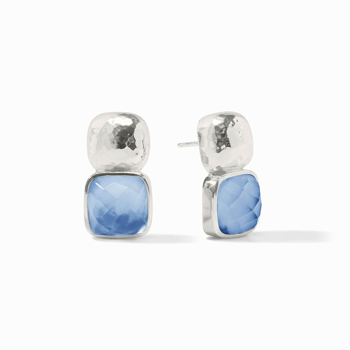 Julie Vos Catalina silver-plated glass earring with one-inch post