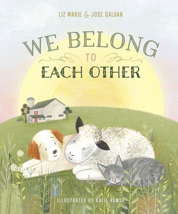 Hardcover book titled We Belong to Each Other HC with a dark cover featuring white text.