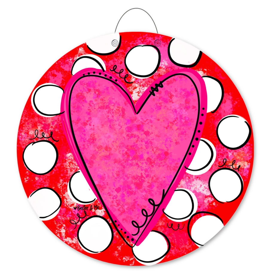 Round marine-grade door hanger with UV-fade resistant sealant.