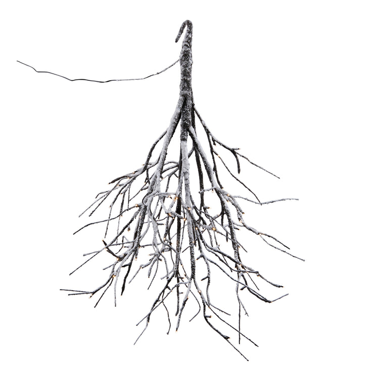 Paper LED branch with warm white lights in a natural tree silhouette.