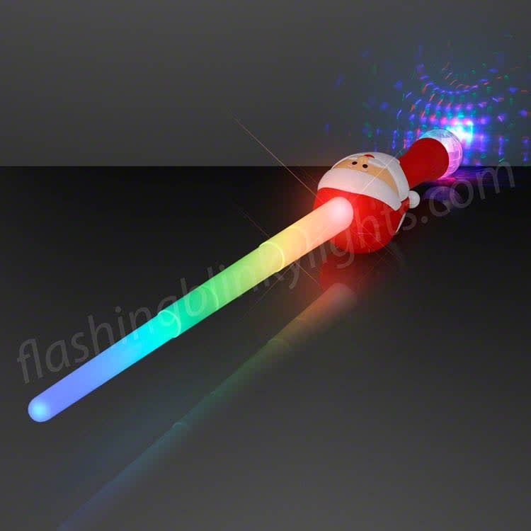 Led Santa Toy Sword Expandable Saber
