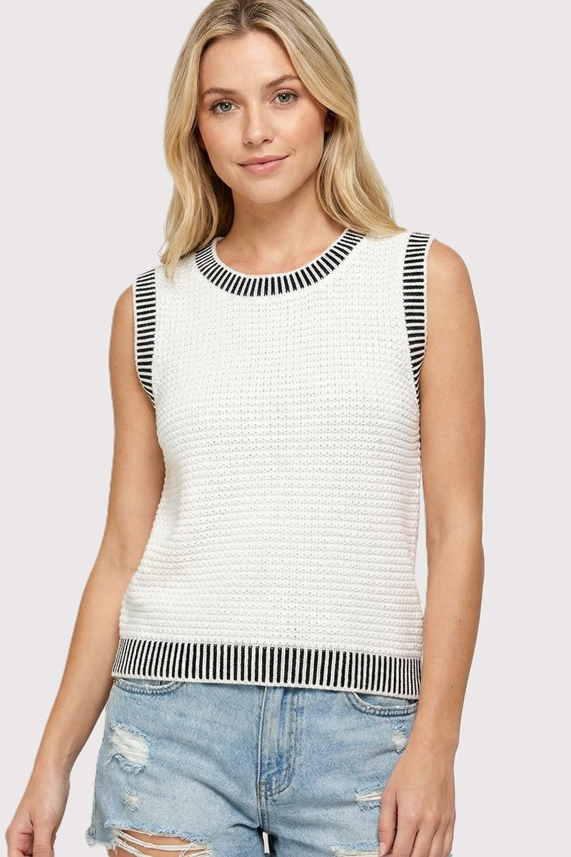 Hallie Waffle Textured Sweater