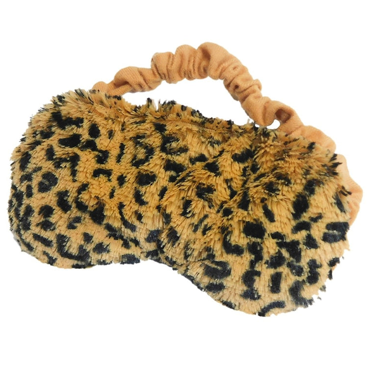 Leopard print microwavable eye mask with French lavender scent