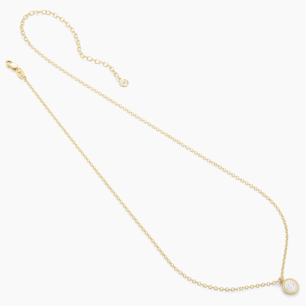 Circle Rope Pendant Necklace