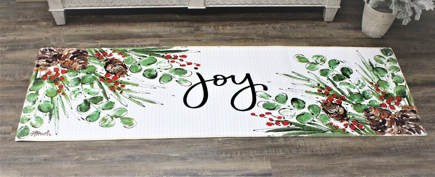 Joy Evergreen bamboo floor runner with a natural wood grain finish in an elongated rectangular silhouette.