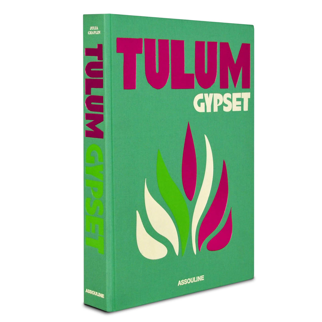 Hardcover book titled Tulum Gypset with cloth cover.