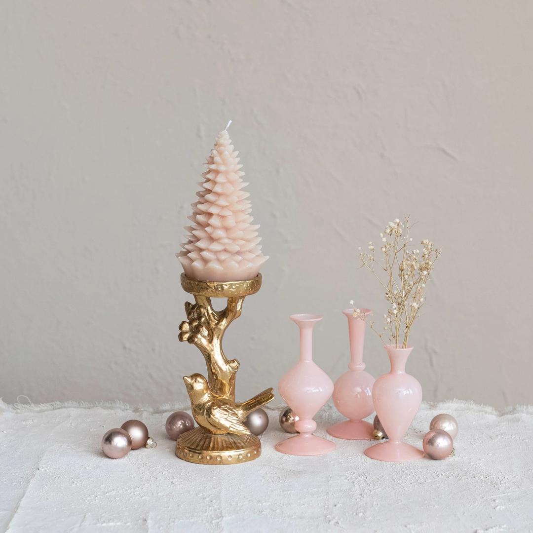 Blown Glass Vase - Opaque Pink
