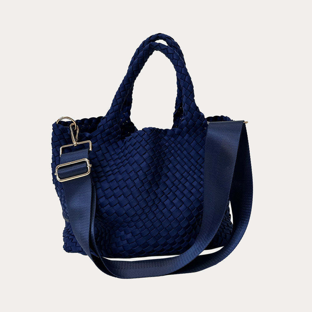 Lily Woven Neoprene Tote With Pouch