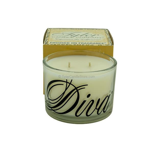 16oz Stature Candle  Black on Clear Glass