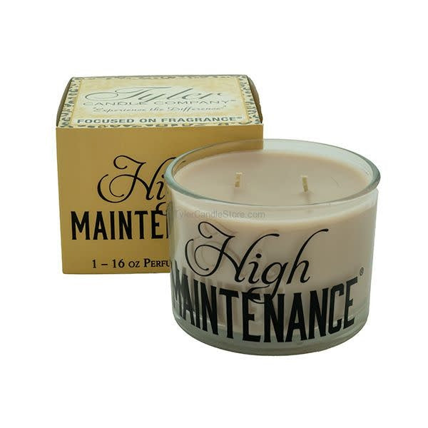 16oz Stature Candle  Black on Clear Glass