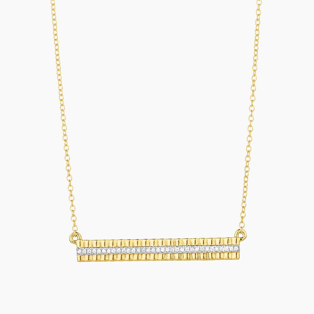 Groovy Bar Pendant Necklace