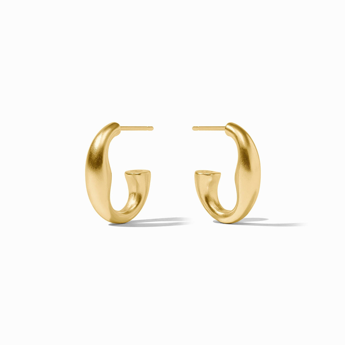 Laguna Hoop earring in polished gold finish with a smooth circular silhouette.