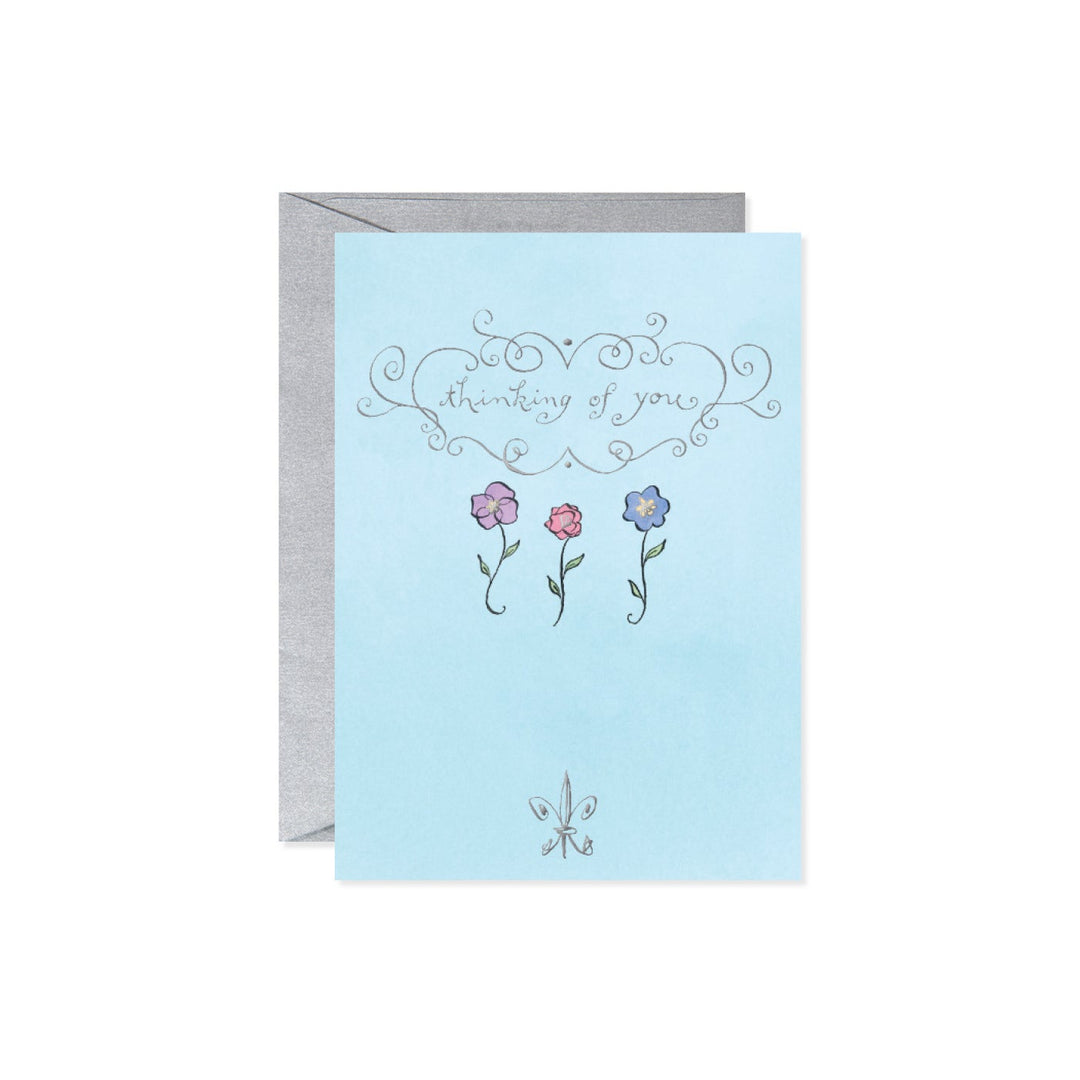 Thinking Of You-3 Flowers Card