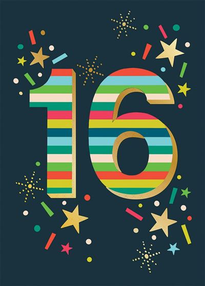 Bold Birthday greeting card with a colorful front cover featuring the text 'Hope your day is filled with fun and laughter.'
