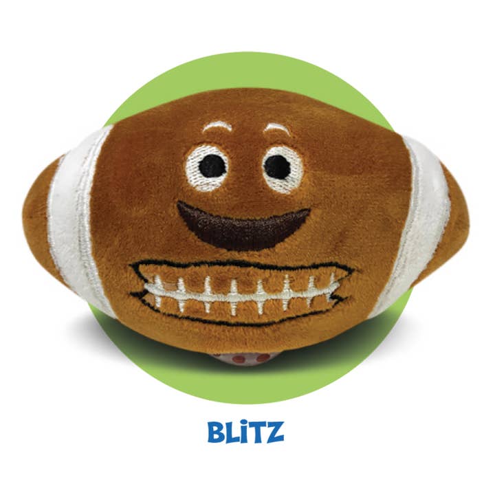 Pbj's Plush Toy in Sports Series featuring a soft plush character with gel bead ball accents.