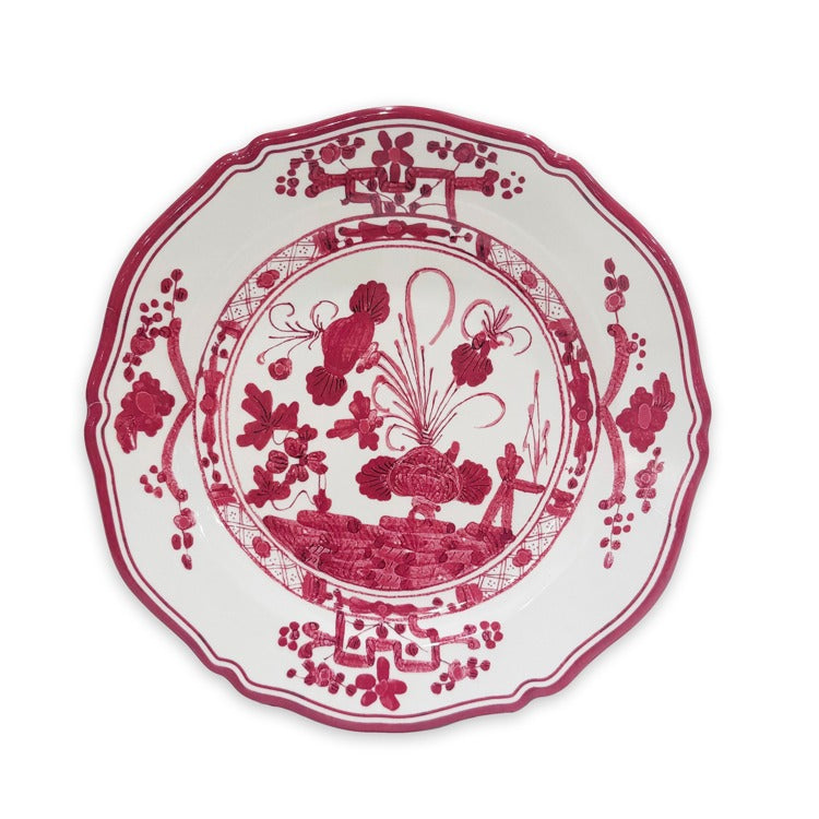 White square VIDA Faenza dinner plate with subtle textured rim detail.