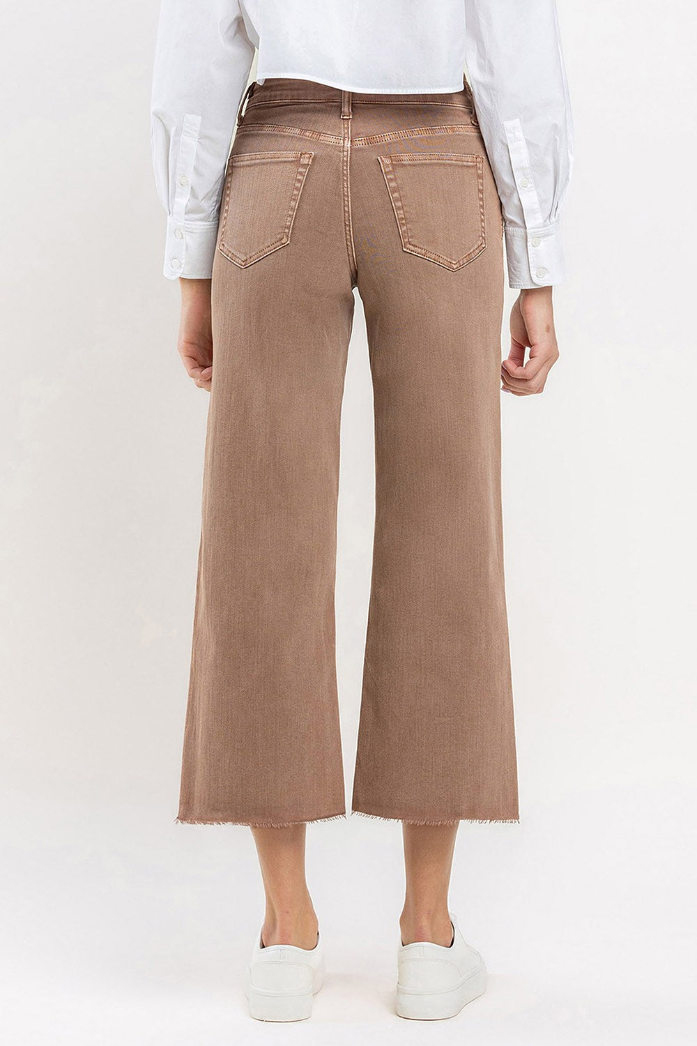 Stella High Rise Crop Wide Leg Jeans