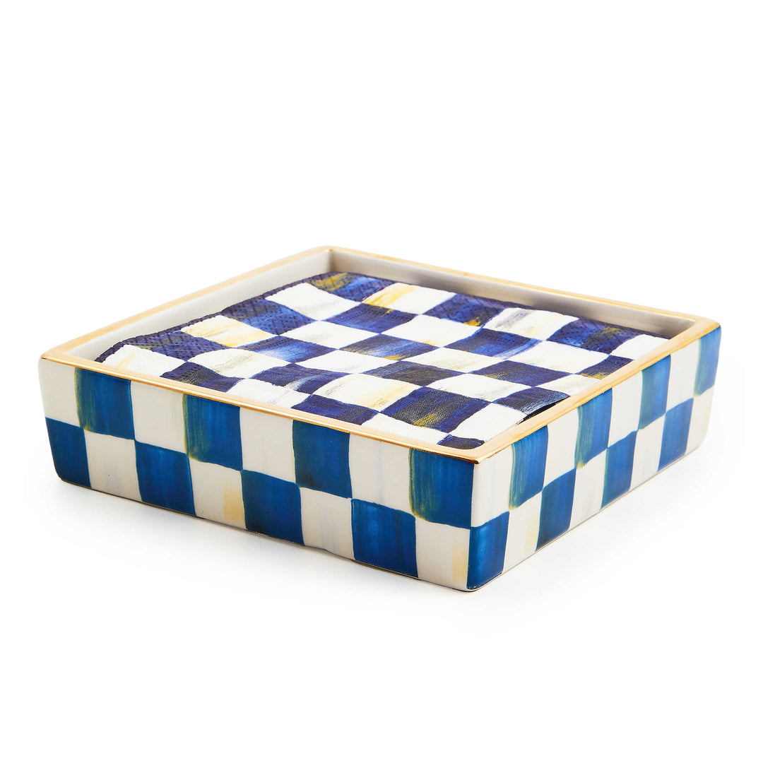 Royal Check Cocktail Napkin Holder