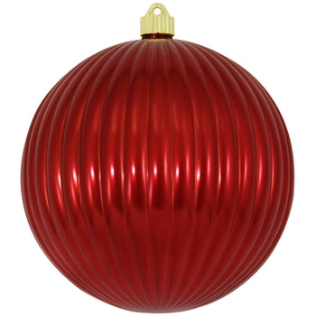 8-inch giant commercial-grade sonic ball ornament in blue with a glossy finish