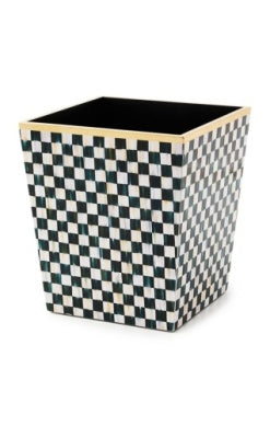 Courtly Check Lacquer Waste Bin