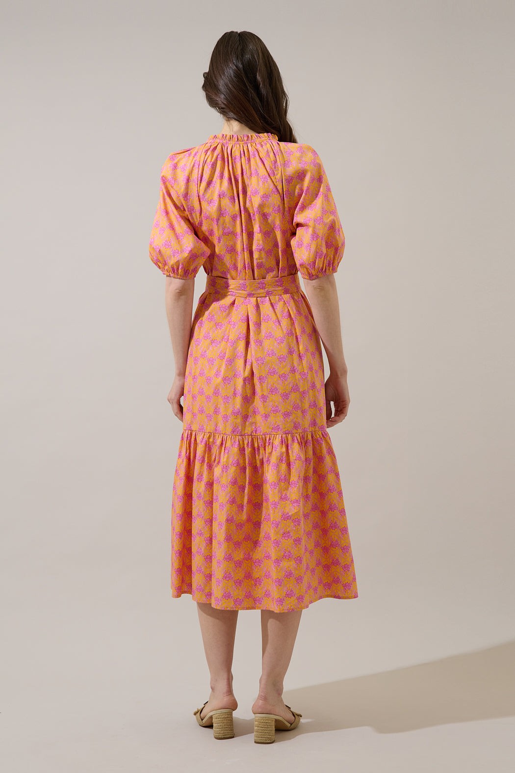 Wynette Tiered Midi Dress Drift Floral