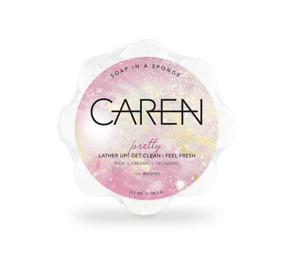 Pretty Soap in a Sponge bar with creamy lather texture