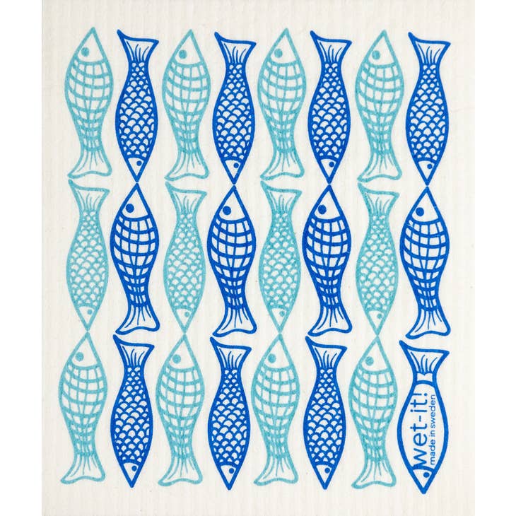 Wet-It! Swedish Cloth: a light blue superabsorbent cleaning rag with soft texture.