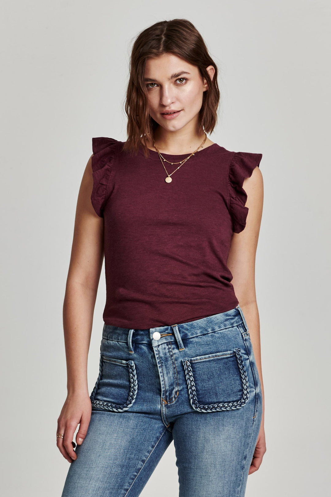 Alice North Ruffle Trimmed Top