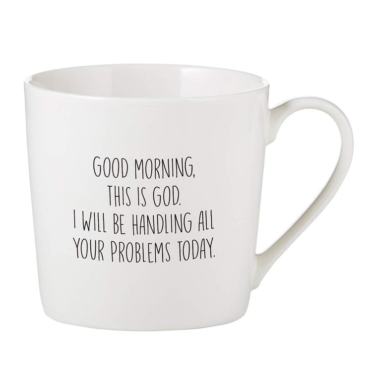 Bone China cafe mug with a classic signature-style silhouette.