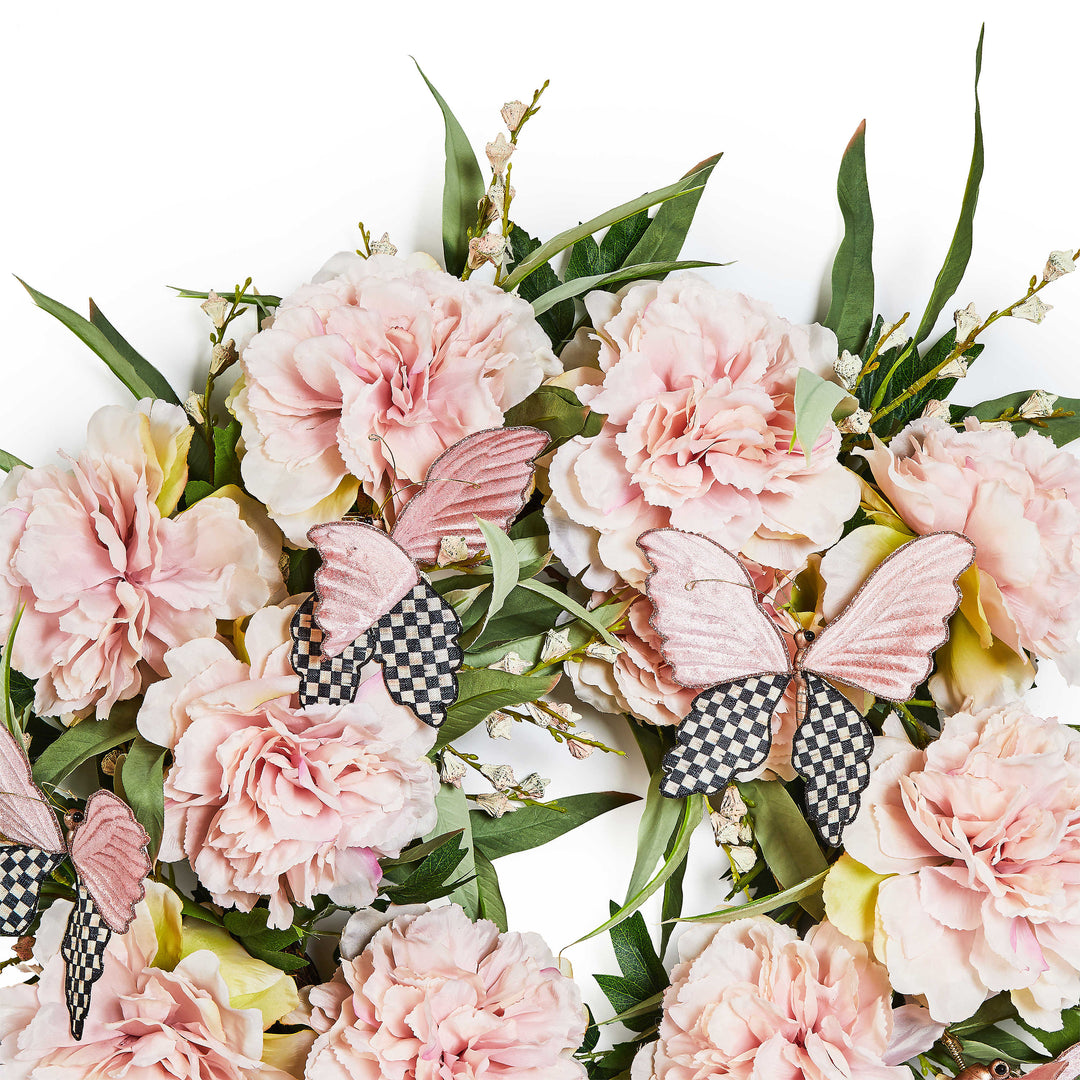 Butterfly Meadow Peony 26" Wreath